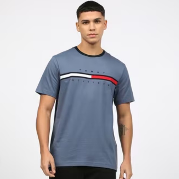 Tommy Hilfiger Embroidered Heritage Logo Hoodie And Flag Logo T-shirt Set Large - Picture 4 of 16